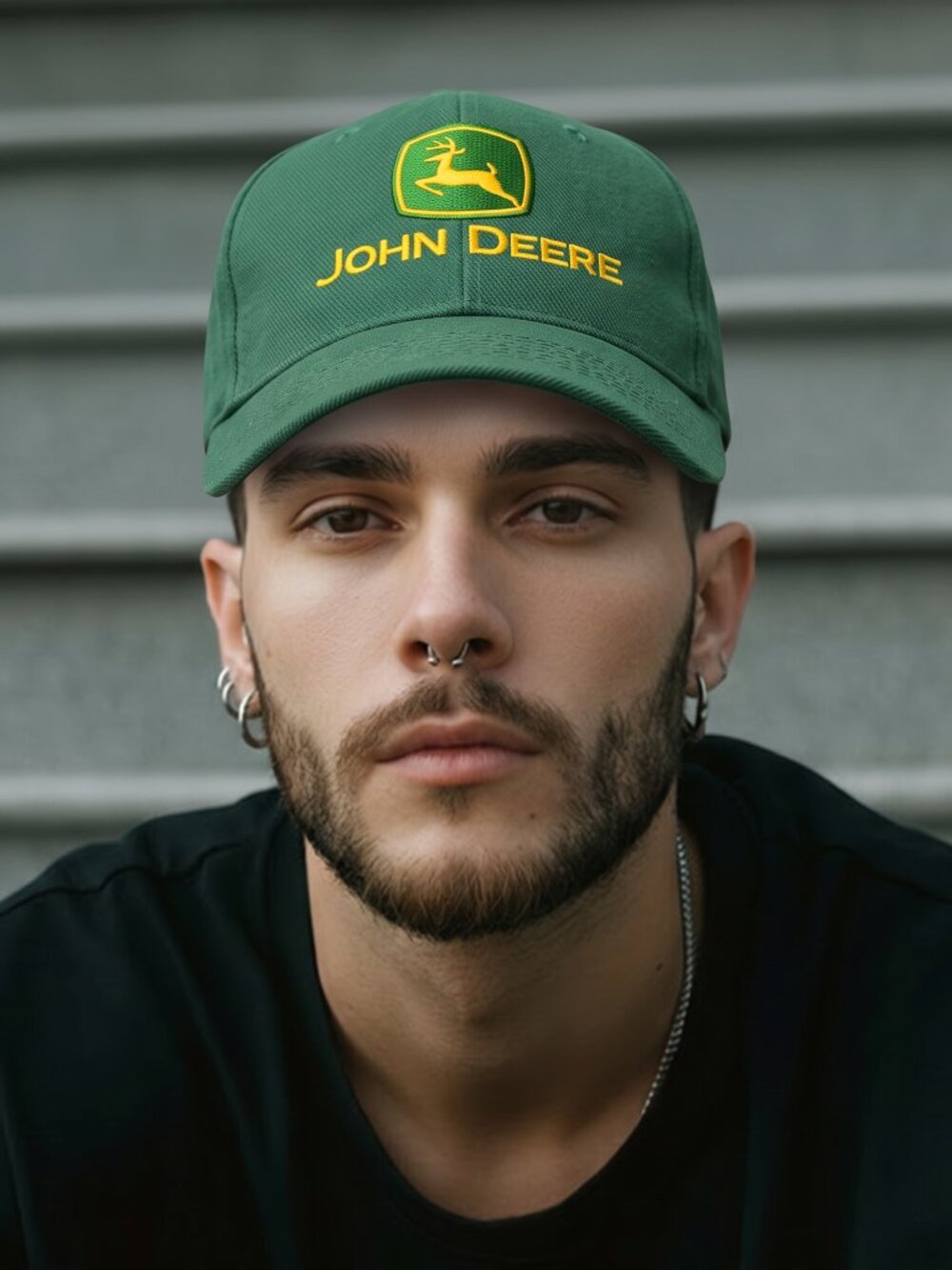 John Deere Green Logo Baseball Cap Adjustable Strapback Hat New Without Tags